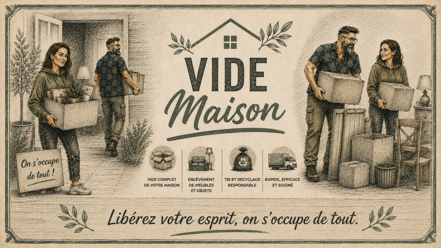 Service de vide maison